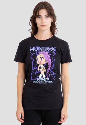 Print T-shirt - black