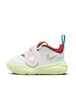 Nike Performance TEAM HUSTLE D 11 - Scarpe da basket - summit white/barely volt-coconut milk