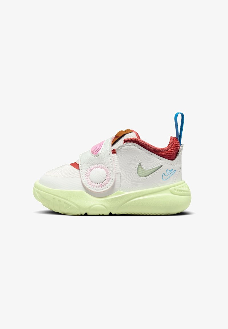 Nike Performance TEAM HUSTLE D 11 - Basketball shoes - summit white/barely volt-coconut milk