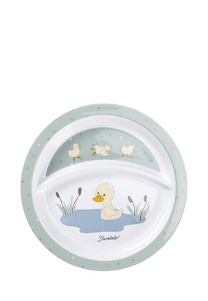 TELLER EDDA - Kids' plate - dunkelgrün meliert