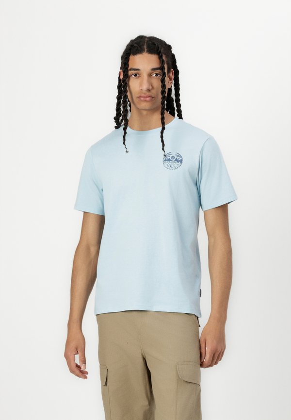 BACK UNISEX - Print T-shirt - morning glory melange