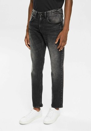 Straight leg jeans - black