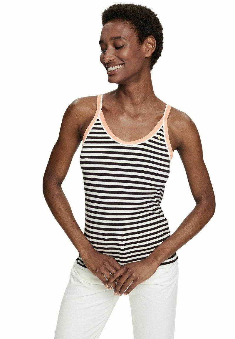 Damen T-Shirts | Esprit MIT STREIFEN Top black/schwarz - DO34436 Damen T-Shirts | Esprit MIT STREIFEN Top black/schwarz - DO34436