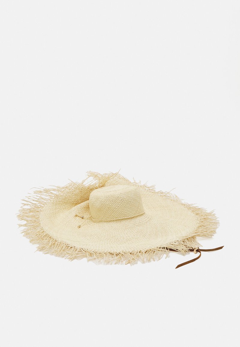 Sensi Studio - EXTRA FRAYED LADY IBIZA HAT - Hatt - natural/camel, Forstørre