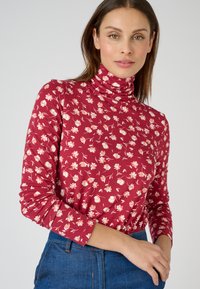 Damart SOUS MAILLE ROULÉ - Maglietta a manica lunga - rouge fleuri