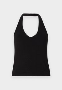 CROP HALTER - Top - black
