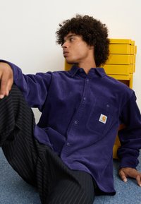Carhartt WIP FLINT SHIRT - Skjorta - aura rinsed