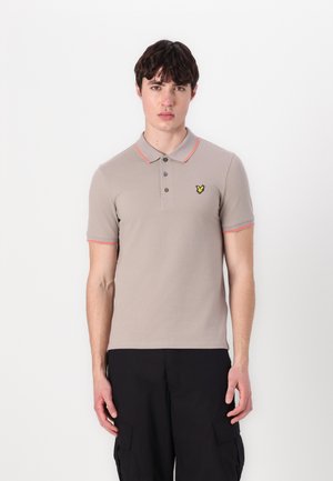 TIPPED - Poloshirts - pale grey/coral stand