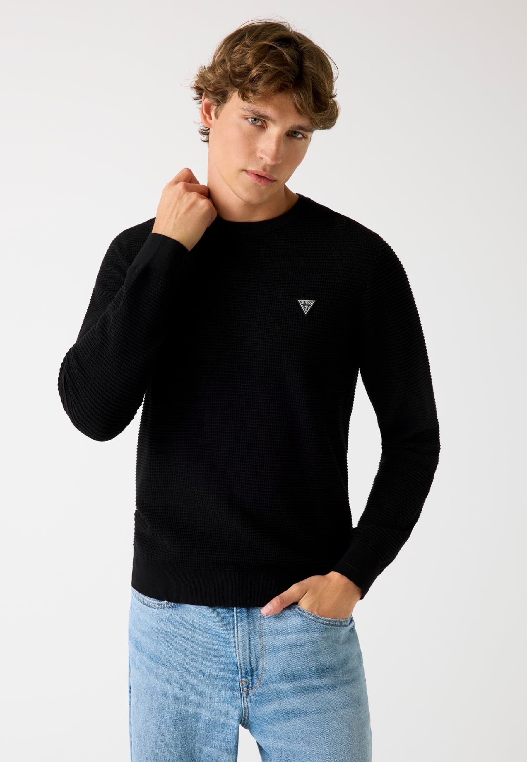 Guess Jumper schwarz/black Zalando