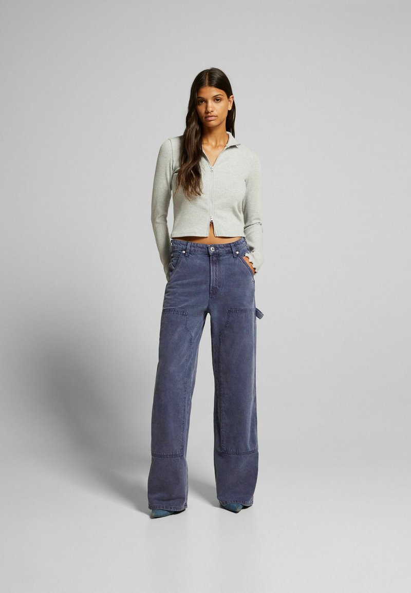 Bershka Bootcut jeans donkerblauw Bershka Bootcut jeans donkerblauw