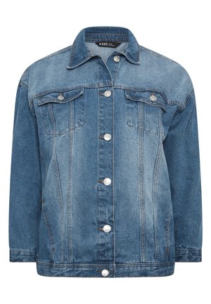 Yours Clothing, WASHED  - Cowboyjakker - mid blue