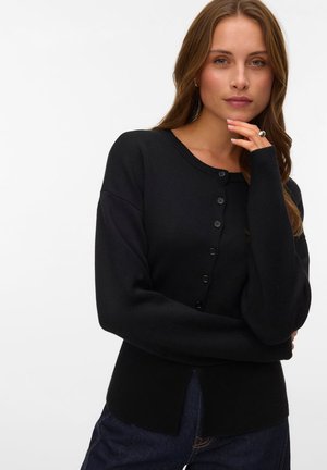 Vero Moda, VMEVE LS O-NECK BUTTON CARDIGAN BOO - Жилетка - black