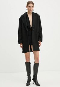 Elisabetta Franchi IN GEORGETTE CON BASCHINA - Camicetta - nero