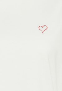 Fransa HEART - Camiseta estampada - blanc de blanc mix