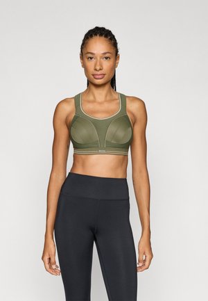 UILTIMATE RUN BRA - Sportmelltartó intenzív sportoláshoz - khaki