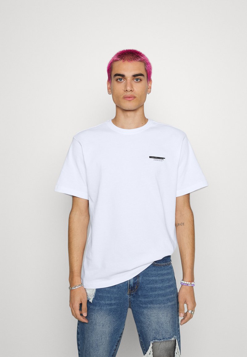 Only & Sons ONSOSRIS LIFE REDACT TEE - T-shirt estampada - bright white