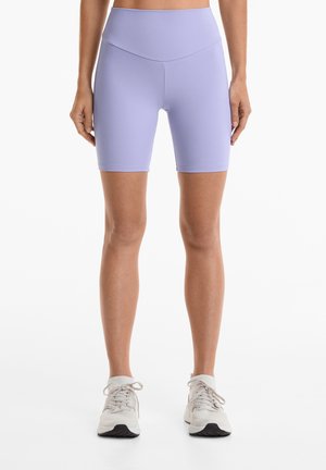 COMFORTLUX HIGH-RISE 20cm BIKER  - Tights - purple