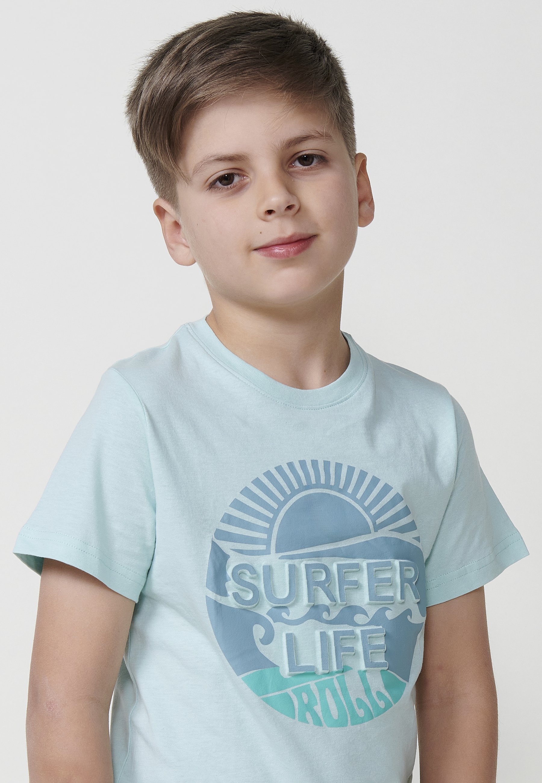 [COSYHARU公式]lettering brush drawing short sleeve T-shirt Koroshi SHORT SLEEVE - T-shirt z nadrukiem/żółty - Zalando.pl