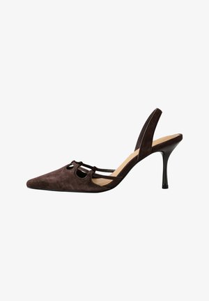 Next, REGULAR FIT - FOREVER COMFORT® CUT OUT SLING BACK HEELS - Klassikalised kontsakingad - chocolate brown