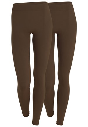 THERMO 2PACK  - Leggings - Trousers - braun