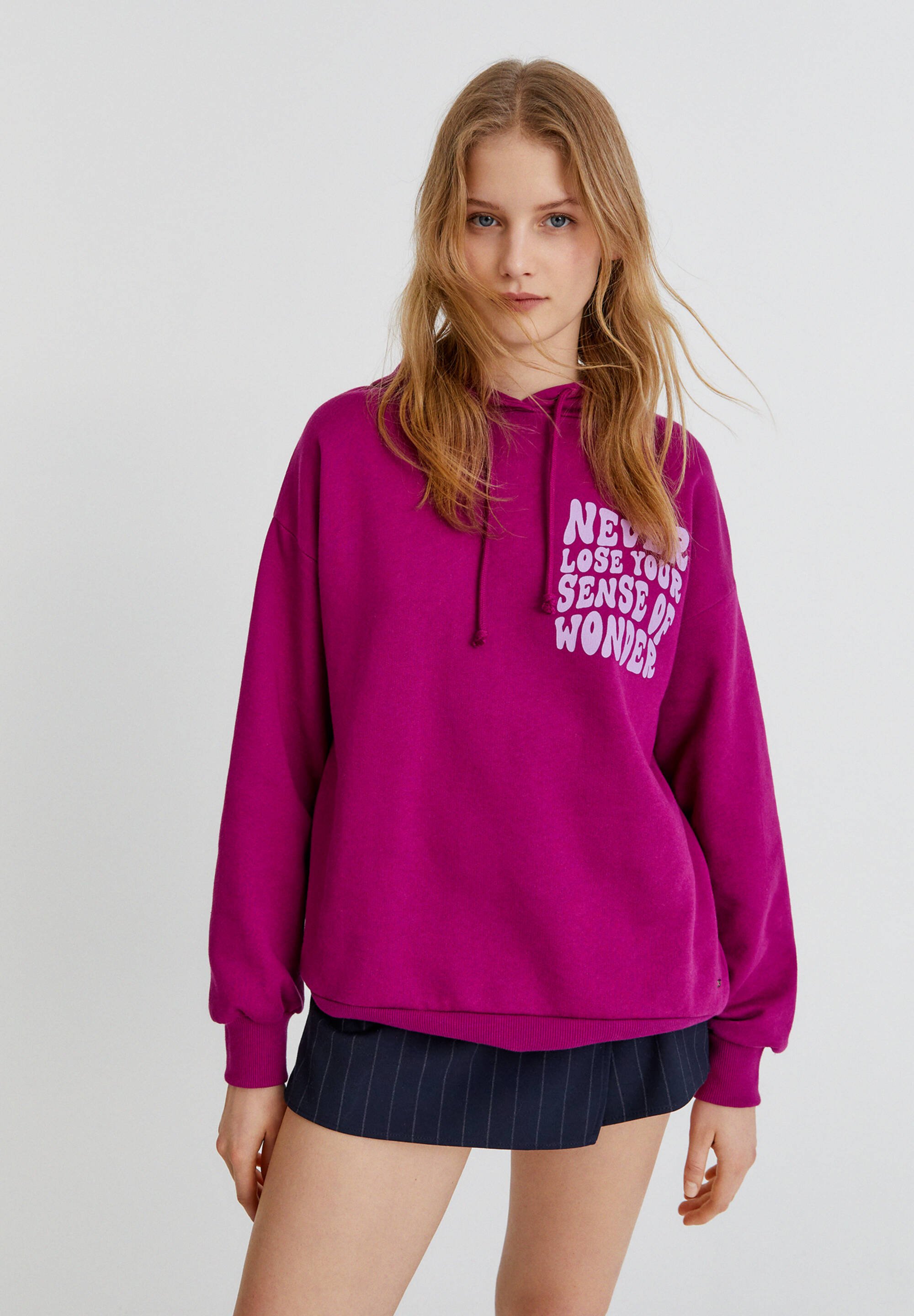 PULL&BEAR GROOVY - Sweatshirt - mottled pink/pink meliert PULL&BEAR GROOVY - Sweatshirt - mottled pink/pink meliert