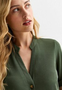 New Look RIBBED DRAWSTRING WAIST - Jumpsuit - khaki