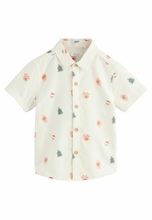 Next, REGULAR FIT - SHORT SLEEVE CHRISTMAS CHARACTER - Hemd - ecru