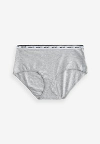 Next MONO PRINT RICH LOGO KNICKERS FOUR PACK - Tanga - gingham print mauve grey marl white