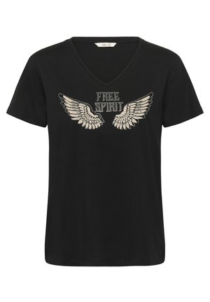 Cream, CRMIKKI - T-shirt imprimé - rhinestone wings