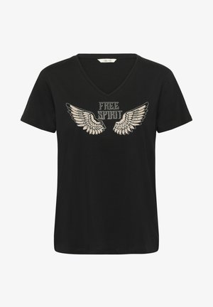 Cream, CRMIKKI - T-shirt imprimé - rhinestone wings