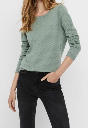 Trui - mottled green