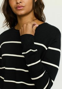 Soft Rebels MARLA ROLL EDGE STRIPE - Pullover - black