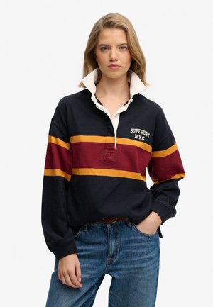 HERITAGE STRIPE RUGBY  - Polo - eclipse navy