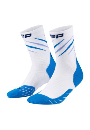 RUN COMPRESSION EDITION CLAW MID CUT - Sportsocken - white blue mix