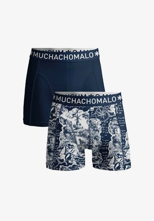 MUCHACHOMALO 2-PACK SOLID - Boxerky - print blue