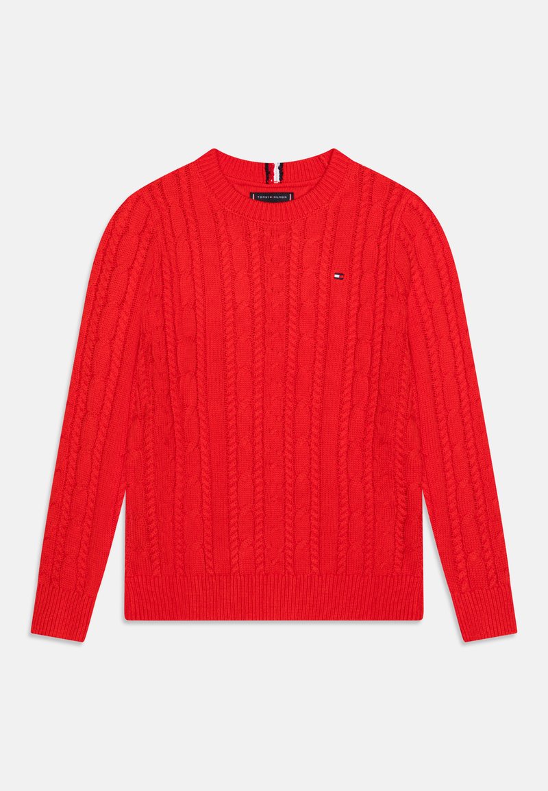 Tommy Hilfiger ESSENTIAL CABLE Jumper fireworks/red Zalando