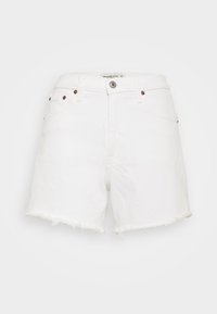 CURVE LOVE FRAY HEM DAD  - Shorts di jeans - white