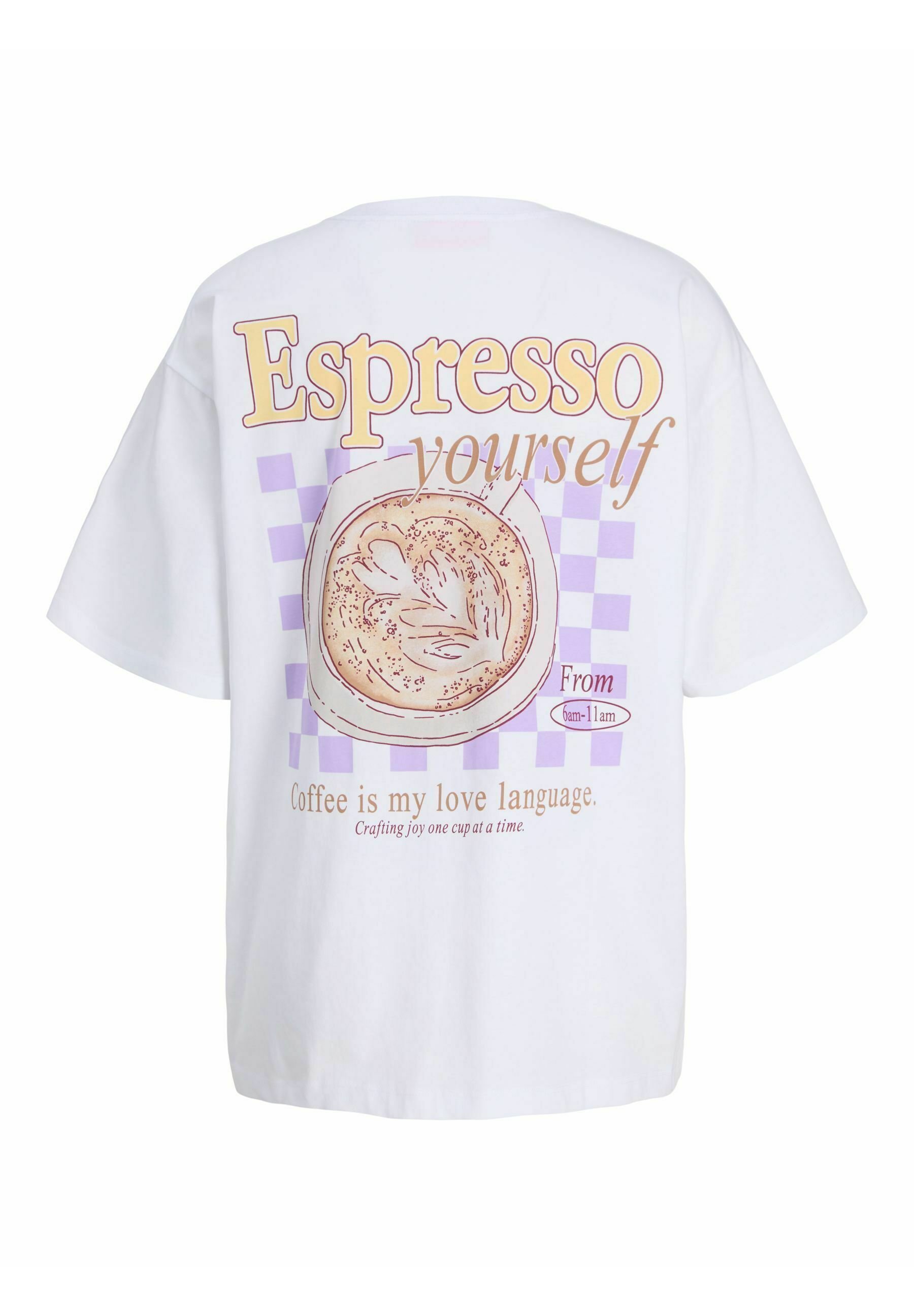 JJXX JXLATTE - T-shirt print - bright white/crème - Zalando.nl