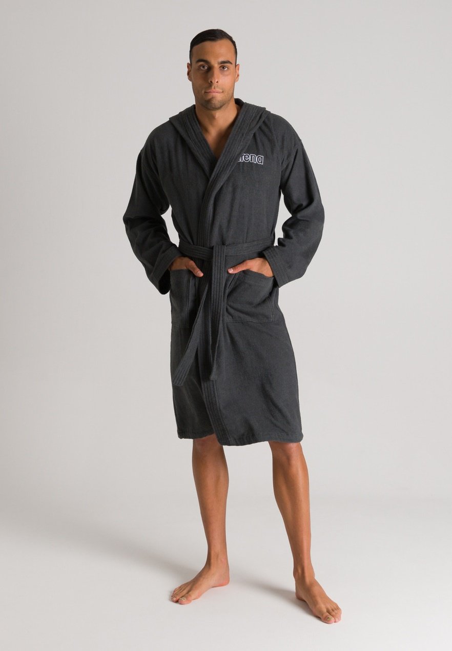 Arena Unisex Bademantel Zodiaco - Weicher Frottee Mit Kapuze Und Taschen