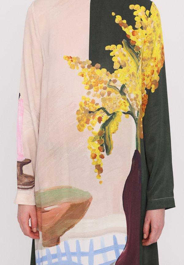 LONG SLEEVE MIDI DRESS - Day dress - lemons on a plate3