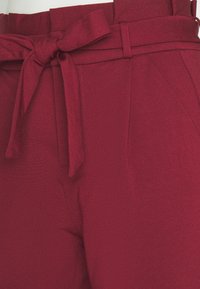 Vero Moda VMEVA LOOSE PAPERBAG PANT - Calças - cabernet