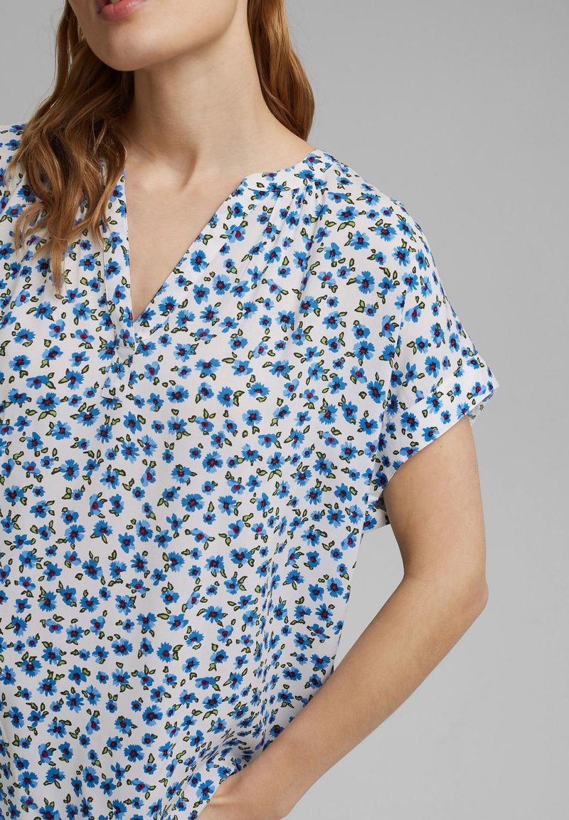 Damen Kleider | Esprit AOP Bluse off white/offwhite - RT16594 Damen Kleider | Esprit AOP Bluse off white/offwhite - RT16594