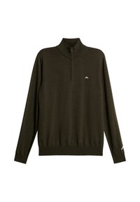 Sports KIAN ZIPPED Pullover forest green/vert