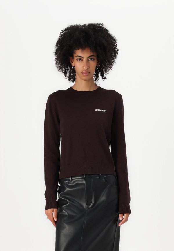 LANCE  - Jumper - chocolate plum