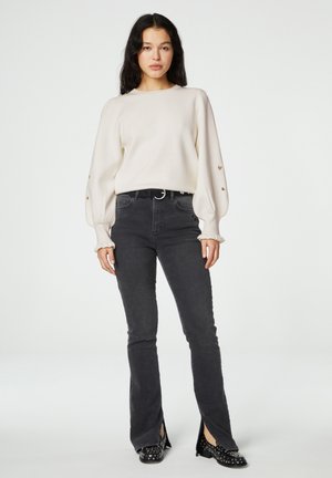 EVA  SLIT - Jeans Slim Fit - antracite