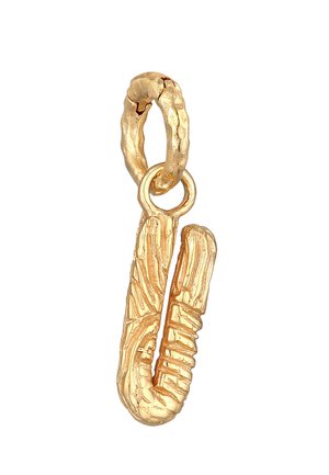 LETTER U STRUCTURED CHARM - Vedhæng - gold-coloured