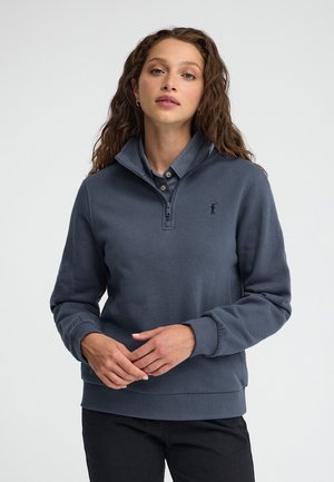 Polo Club, SWEATSHIRT WOMAN RIGBY GO NECK ZIPPER SWEAT W IO LONG SLEEVE REGULAR FIT - Sweatshirt - denim blue