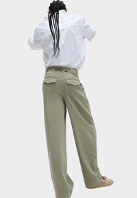 Marks & Spencer RICH SLOUCHY WIDE  - Tygbyxor - sable