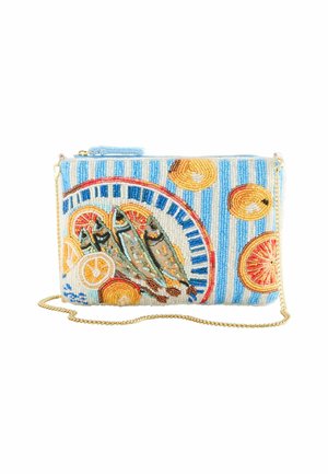 EMBELLISHED POUCH - Keresztpántos táska - sardine print