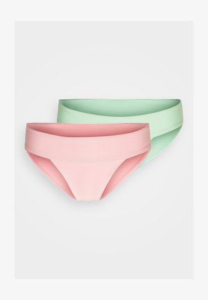 ONLY ONLBOBBY LIFE 2 PACK - Κάτω μέρος μπικίνι - mist green/candy pink